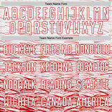 Custom Red White Sublimation Soccer Uniform Jersey