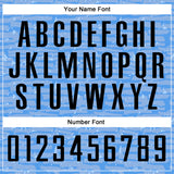 Custom Light Blue Black Sublimation Soccer Uniform Jersey