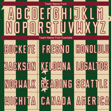 Custom City Cream Green-Crimson Stars And Stripes Sublimation Soccer Uniform Jersey