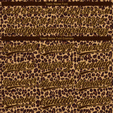 Custom Brown Brown-Old Gold 3D Pattern Leopard Two-Button Unisex Softball Jersey
