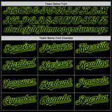 Custom Black Steel Gray Splash Ink Neon Green Authentic Baseball Jersey