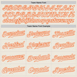 Custom Royal Cream-Orange Authentic Split Fashion Baseball Jersey