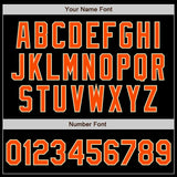 Custom Black Orange Olive-Cream Authentic Split Fashion Baseball Jersey