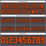 Custom Stitched Steel Gray Orange-Black Football Pullover Sweatshirt Hoodie