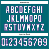Custom Teal White-Purple Mesh Authentic Football Jersey