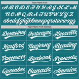 Custom Teal White Authentic Baseball Jersey