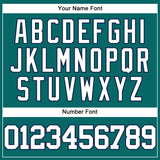 Custom Teal White-Navy Authentic Baseball Jersey