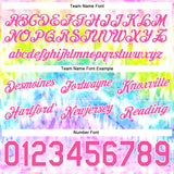 Custom Tie Dye Pink-White 3D Authentic Basketball Shorts