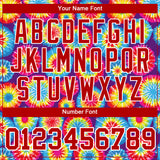 Custom Tie Dye Red-White 3D Performance T-Shirt