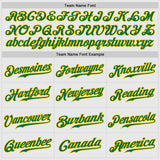 Custom White Kelly Green Pinstripe Kelly Green-Gold Authentic Baseball Jersey