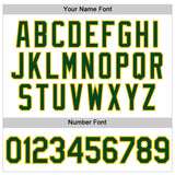 Custom White Green-Gold Authentic Sleeveless Baseball Jersey