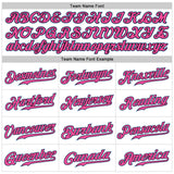 Custom White Light Blue-Pink Authentic Sleeveless Baseball Jersey