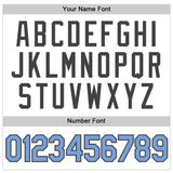 Custom White Light Blue-Steel Gray Authentic Sleeveless Baseball Jersey