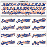 Custom White Royal-Orange Authentic Sleeveless Baseball Jersey