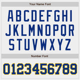 Custom White Royal-Gold Authentic Baseball Jersey