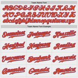 Custom White Purple-Orange Authentic Baseball Jersey