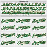 Custom White Kelly Green-Old Gold Authentic Baseball Jersey