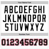 Custom White Black-Red Authentic Throwback Basketball Jersey