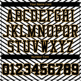 Custom White Black-Old Gold Round Neck Sublimation Basketball Suit Jersey