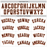 Custom White Orange-Black Authentic Baseball Jersey