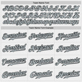 Custom White Silver-Black Authentic Baseball Jersey