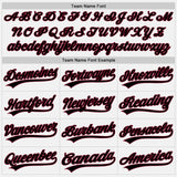 Custom White Black-Crimson Authentic Baseball Jersey