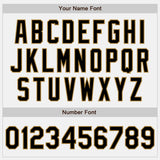 Custom White Black-Old Gold Authentic Baseball Jersey