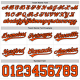 Custom White Orange-Black Authentic Throwback Basketball Shorts