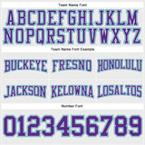 Custom Stitched White Purple-Teal Football Pullover Sweatshirt Hoodie