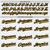Custom White Black Pinstripe Old Gold Authentic Baseball Jersey