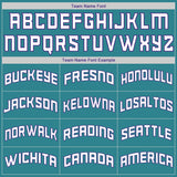 Custom Aqua Purple-White Authentic Throwback Rib-Knit Baseball Jersey Shirt