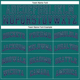Custom Teal Navy-Gray Authentic Drift Fashion Baseball Jersey