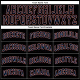 Custom Black Black-Powder Blue Authentic Baseball Jersey