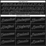 Custom Stitched Black Black-Gray Sports Pullover Sweatshirt Hoodie