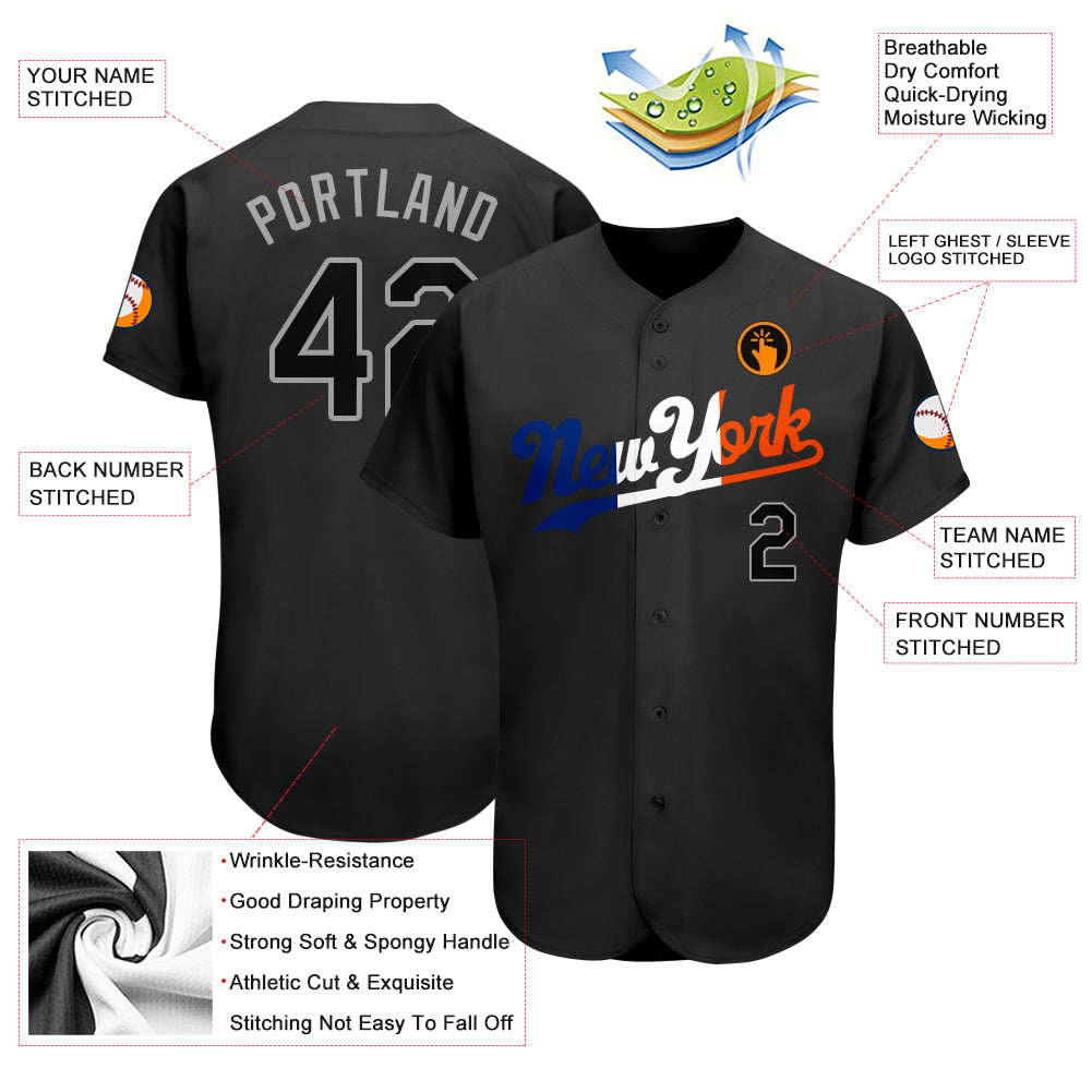 Black and orange baseball jersey on sale
