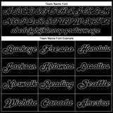 Custom Black Black-Gray Mesh Authentic Throwback Football Jersey