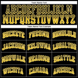 Custom Black Gold-White Authentic Drift Fashion Baseball Jersey