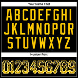 Custom Black Gold-White Authentic Drift Fashion Baseball Jersey