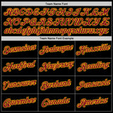 Custom Black Maroon-Gold Performance T-Shirt