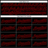 Custom Black Black-Red Sports Pants