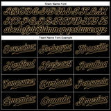 Custom Black Black-Old Gold Sports Pants