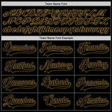 Custom Black Black-Old Gold Authentic Baseball Jersey