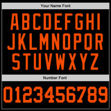 Custom Black Orange Authentic Baseball Jersey