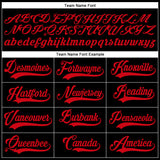 Custom Black Red Authentic Baseball Jersey