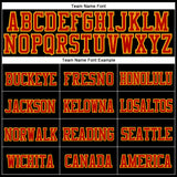 Custom Black Red-Gold Stitched Cuffed Knit Hat