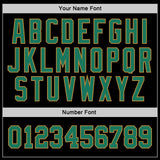 Custom Stitched Black Kelly Green-Old Gold Sports Pullover Sweatshirt Hoodie