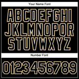 Custom Black Black-Old Gold Authentic Baseball Jersey