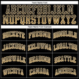 Custom Black Old Gold-White Authentic Drift Fashion Baseball Jersey
