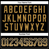 Custom Black Old Gold-White Authentic Drift Fashion Baseball Jersey