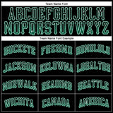 Custom Black Kelly Green-White Authentic Drift Fashion Baseball Jersey